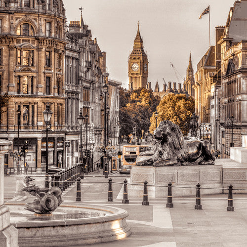 London in Gold Wall Art Print