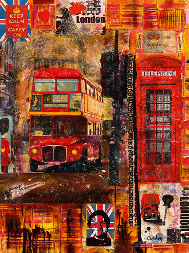 London in Winter Wall Art Print