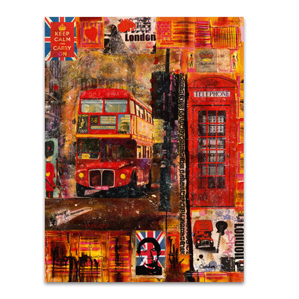London in Winter Wall Art Print