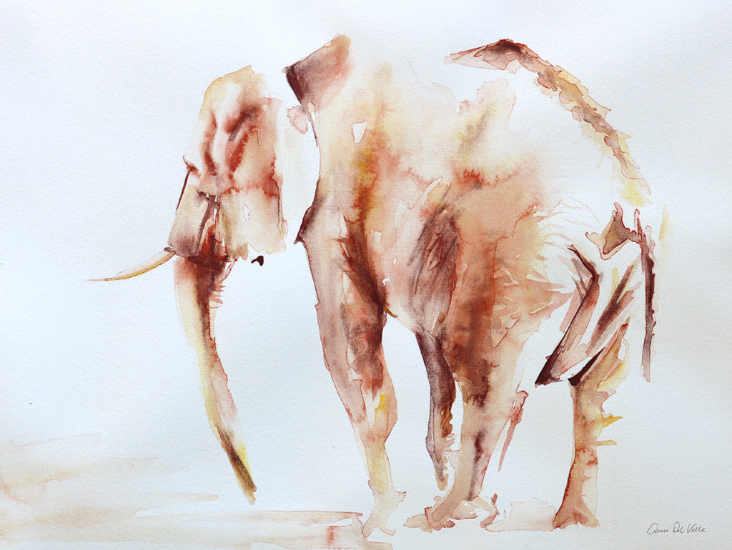 Lone Elephant Wall Art Print