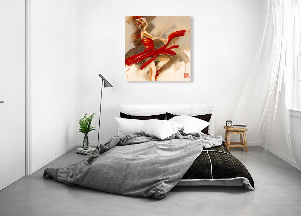 Lost in Motion Wall Art Print on the wall