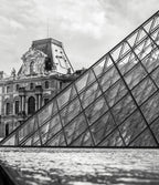 Louvre New Meets Old Wall Art Print