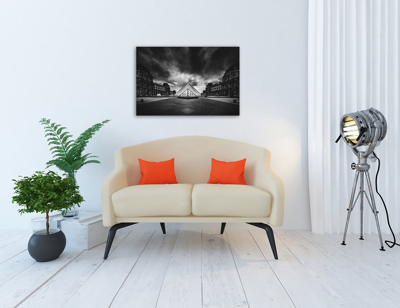 Louvre Wall Art Print on the wall