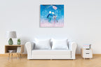 Love Birds Wall Art Print on the wall