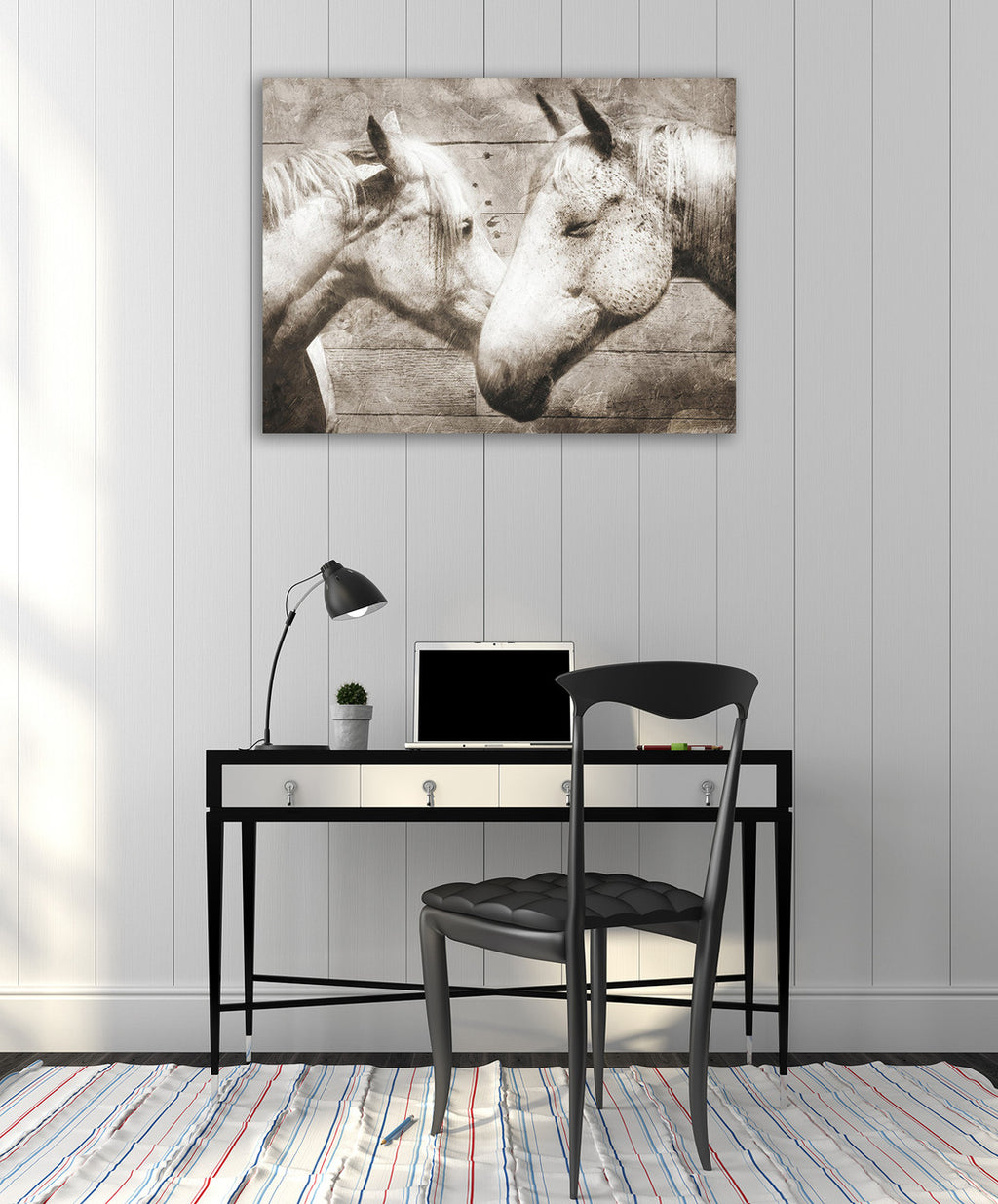 Love Horses Wall Art Print on the wall