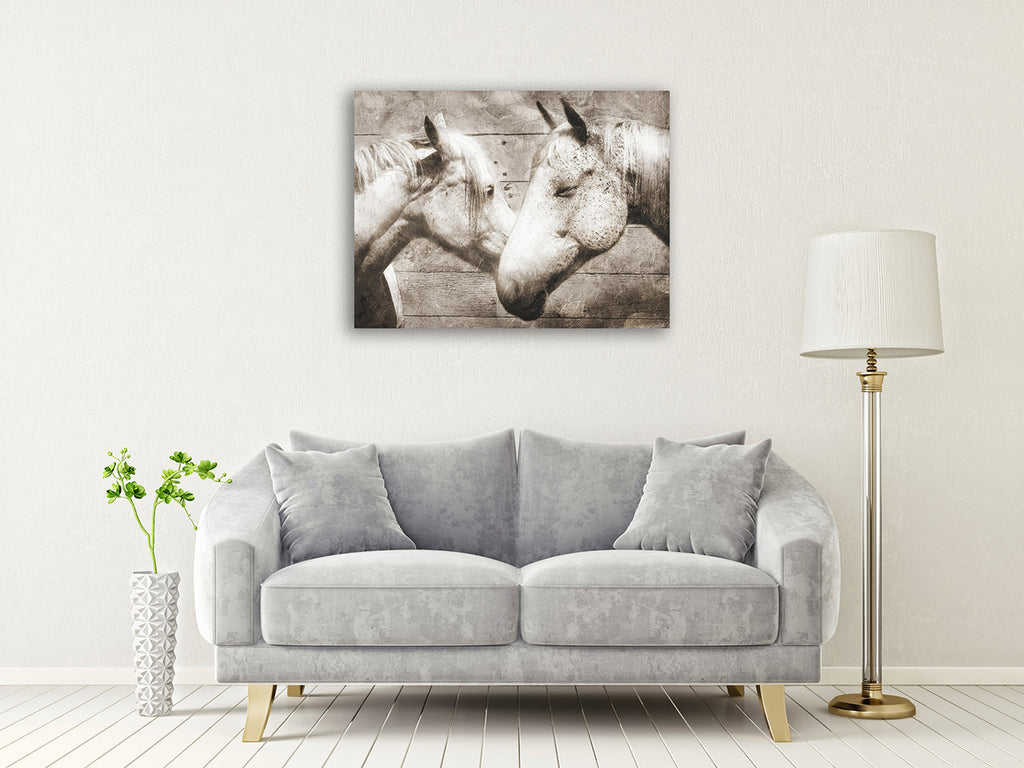 Love Horses Wall Art Print on the wall