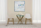 Love Is The Answer Wall Art Print on the wall
