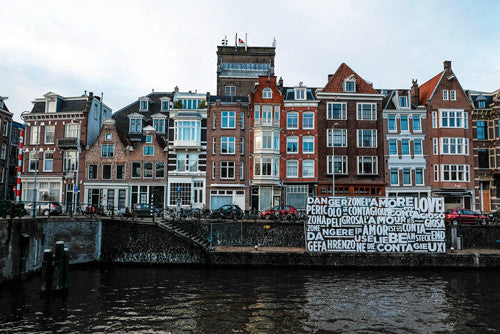 Love in Amsterdam Wall Art Print