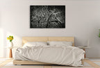 Lowland Winter Forest Wall Art Print on the wall