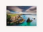 Mangersta Sea Stacks, coastal canvas wall art print, front view