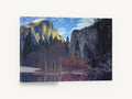 Granite Cliffs Reflected, mountain cliffs river reflection photograph, landscape canvas wall art print ready to hang