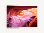 Canyon Light Ripples, sandstone slot canyon photograph, landscape canvas wall art print ready to hang