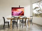 Canyon Light Ripples landscape canvas print on the wall of a dining room