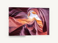 Sandstone Ribbon Light, swirling sandstone slot canyon photograph, landscape canvas wall art print ready to hang