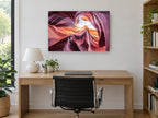 Sandstone Ribbon Light landscape canvas print on the wall of a study