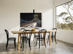 Tower Bridge Light Trails city canvas print on the wall of a dining room