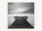 Still Water Jetty, coastal canvas wall art print, front view