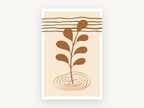 Sprout in Ripples, floral canvas wall art print, front view