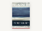Sand and Surf Stripes, coastal canvas wall art print, front view