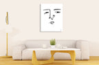 Making Faces VII Line Art Print  on the wall