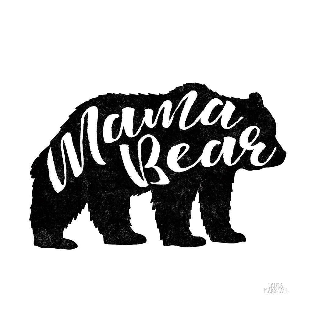Mama Bear Wall Art Print