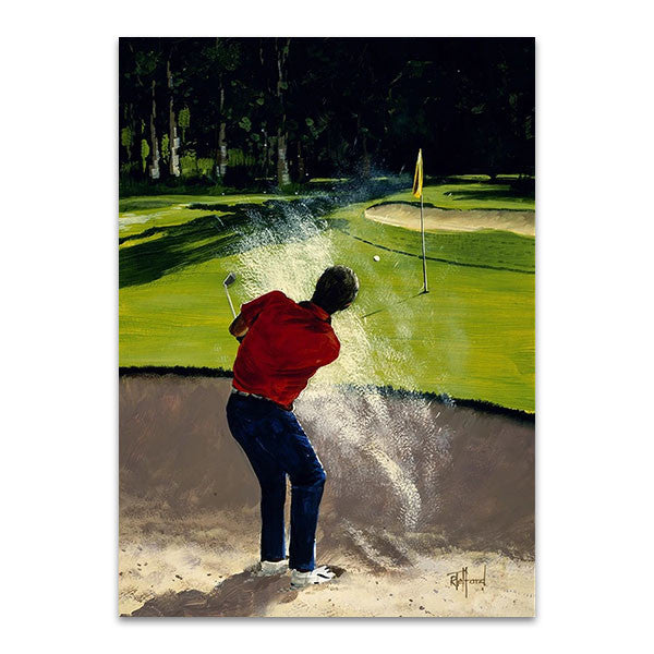Man Playing Golf Wall Art Print