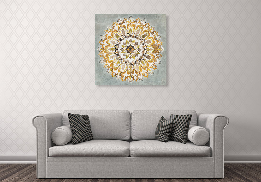 Mandala Delight II Wall Art Print on the wall
