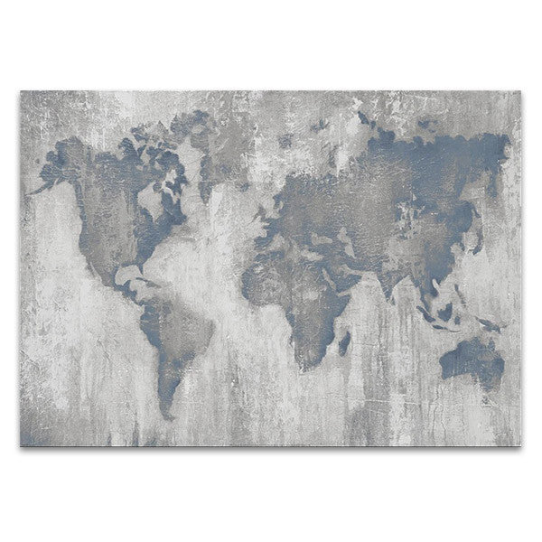 Map of the World V4 Wall Print