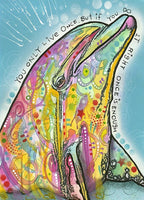 Marine Dolphin Wall Art Print