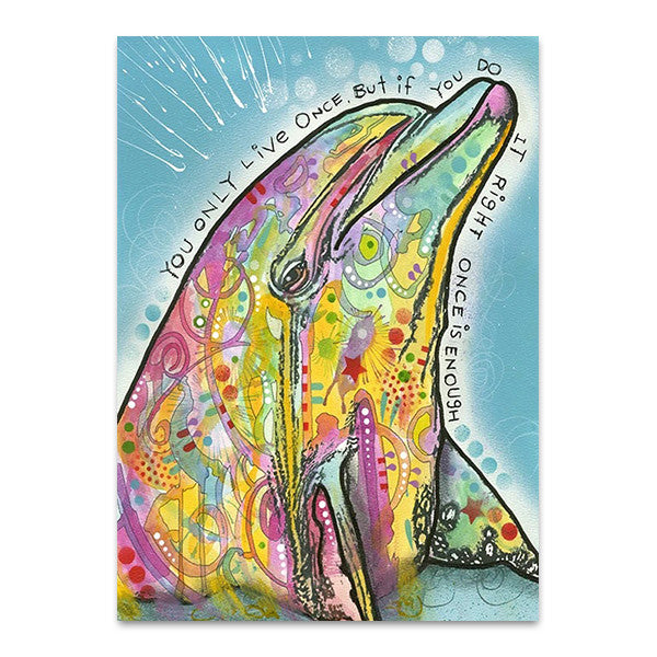 Marine Dolphin Wall Art Print