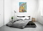 Marine Dolphin Wall Art Print on the wall