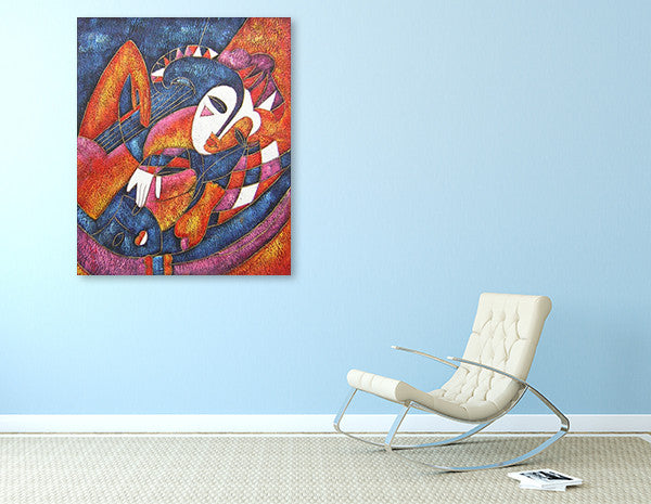Masquerade on the wall