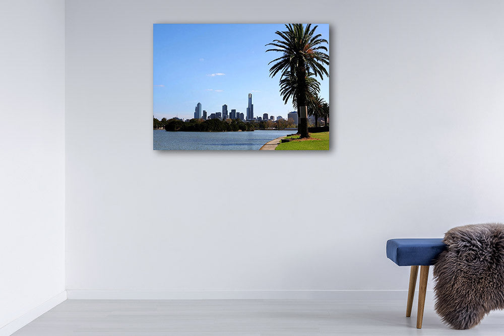 Melbourne Albert Park Lake Wall Print on the wall
