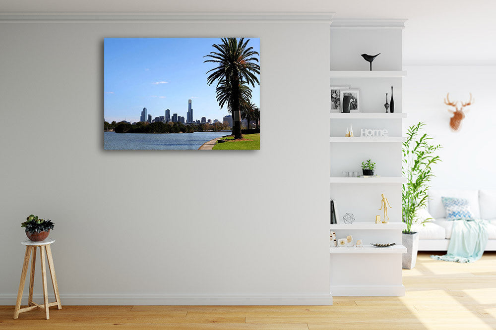 Melbourne Albert Park Lake Wall Print on the wall