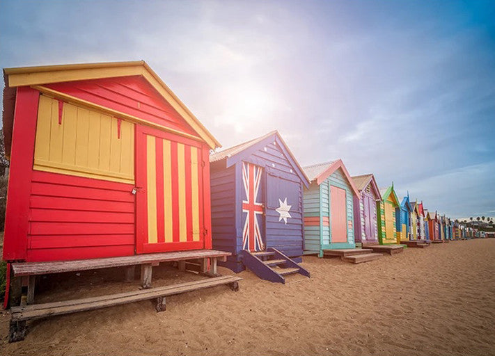 Melbourne Brighton Beach Wall Art Print