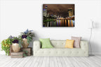 Melbourne City Buildings Wall Art Print on the wall