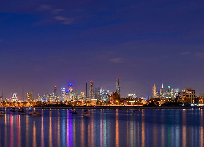 Melbourne City Skyscrapers Wall Art Print