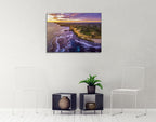 Melbourne Coastline at Dusk Wall Print on the wall