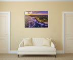 Melbourne Coastline at Dusk Wall Print on the wall