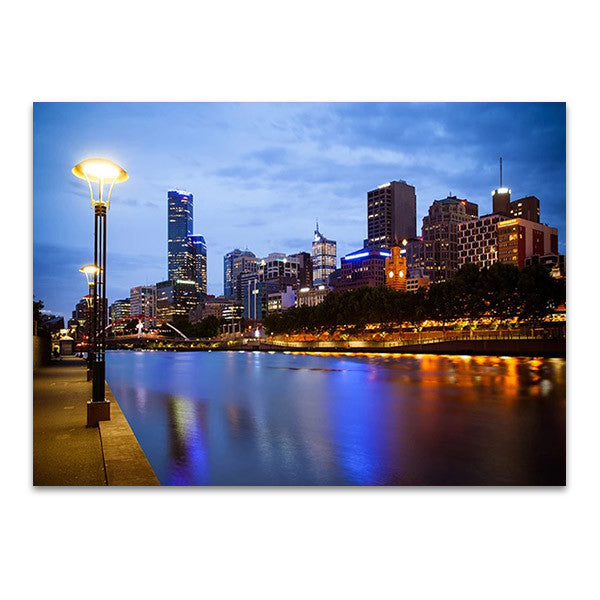 Melbourne Skyline Wall Art Print