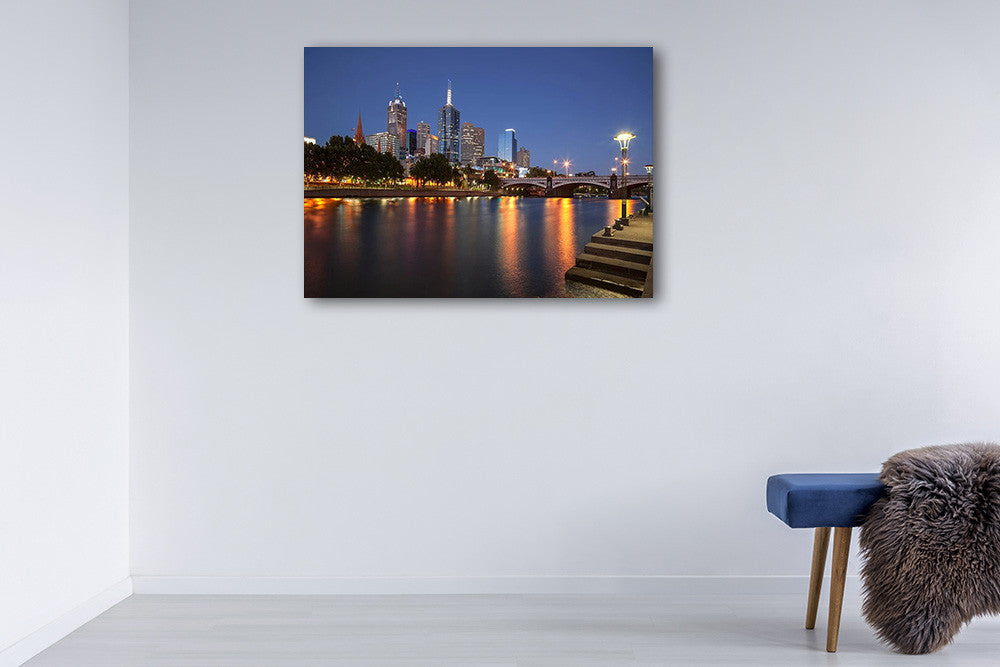 Melbourne Southbank Australia Wall Print on the wall