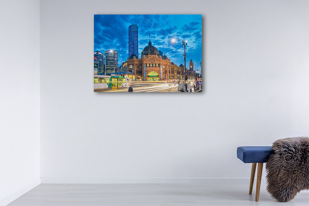 Melbourne Spencer Station Wall Art Print on the wall
