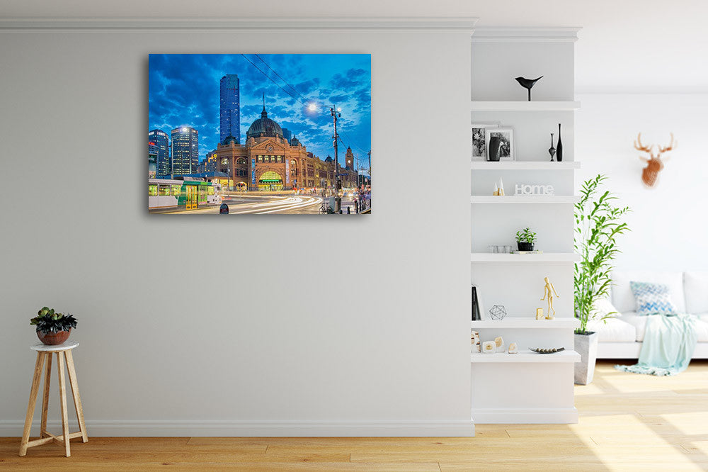 Melbourne Spencer Station Wall Art Print on the wall