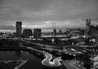 Melbourne at Night Wall Art Print