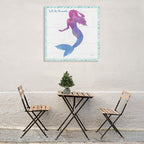 Mermaid Friends III Lets Be Wall Art Print on the wall