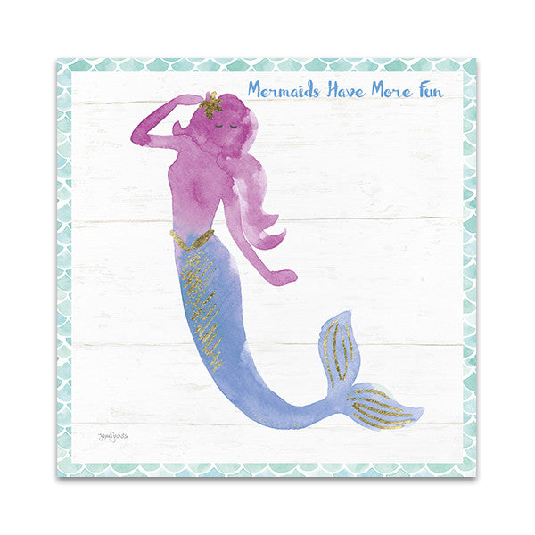 Mermaid Friends IV Fun Wall Art Print
