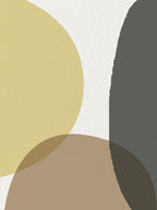 Mid Century Circles IV Wall Art Print