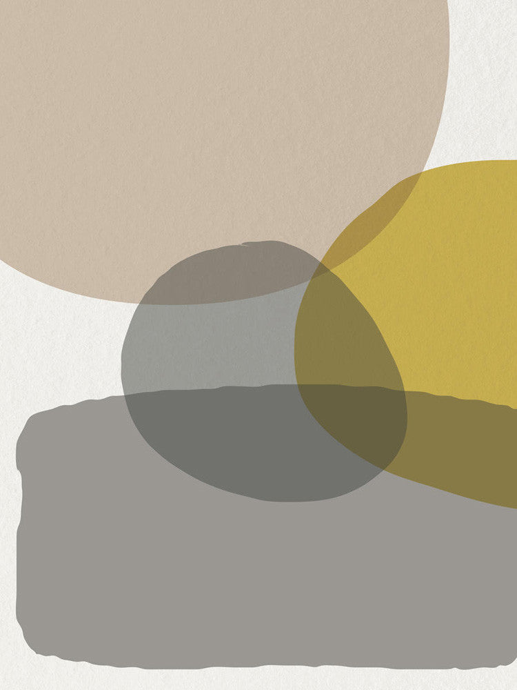 Mid Century Circles VI Wall Art Print