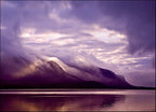 Misty Lake Coast Wall Art Print