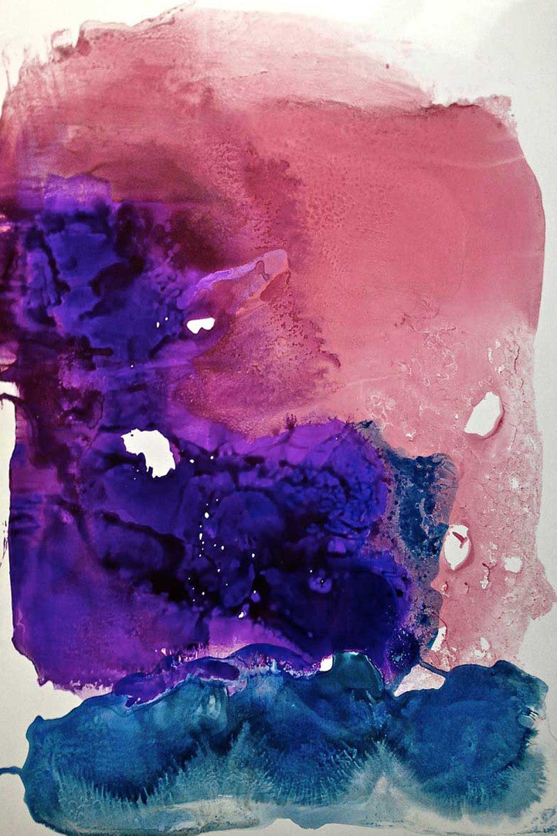 Misty Surreal Ink Flow II Wall Art Print